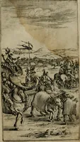 An illustration from Le pazzie de' savi, overo, Il Lambertaccio : poema tragicoeroicomico (1641)