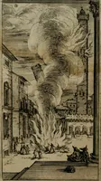 An illustration from Le pazzie de' savi, overo, Il Lambertaccio : poema tragicoeroicomico (1641)