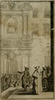 An illustration from Le pazzie de' savi, overo, Il Lambertaccio : poema tragicoeroicomico (1641)