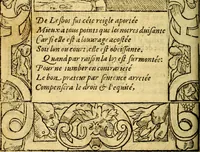 An illustration from Le pegme de Pierre Covstav (1560)