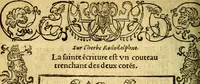 An illustration from Le pegme de Pierre Covstav (1560)