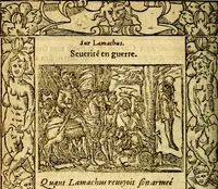 An illustration from Le pegme de Pierre Covstav (1560)