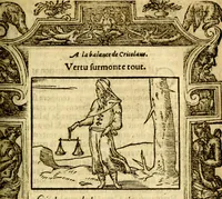 An illustration from Le pegme de Pierre Covstav (1560)