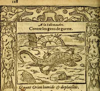 An illustration from Le pegme de Pierre Covstav (1560)