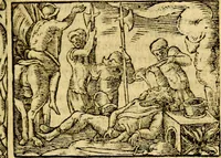 An illustration from Le pegme de Pierre Covstav (1560)