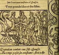 An illustration from Le pegme de Pierre Covstav (1560)