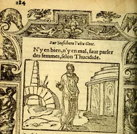 An illustration from Le pegme de Pierre Covstav (1560)