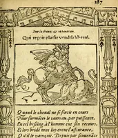 An illustration from Le pegme de Pierre Covstav (1560)