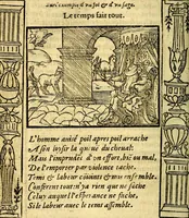 An illustration from Le pegme de Pierre Covstav (1560)