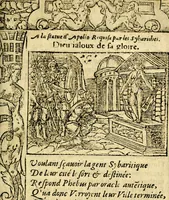 An illustration from Le pegme de Pierre Covstav (1560)