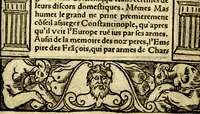 An illustration from Le pegme de Pierre Covstav (1560)