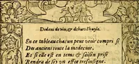 An illustration from Le pegme de Pierre Covstav (1560)