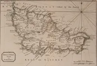 An illustration from Le Petit Neptune français; or, French coasting pilot, for the coast of Flanders, Channel, Bay of Biscay, and Mediterranean. To which is added the coast of Italy from the river Var to Orbitello; with the Gulf of Naples, and the island of Corsica (1793)