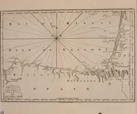 An illustration from Le Petit Neptune français; or, French coasting pilot, for the coast of Flanders, Channel, Bay of Biscay, and Mediterranean. To which is added the coast of Italy from the river Var to Orbitello; with the Gulf of Naples, and the island of Corsica (1793)