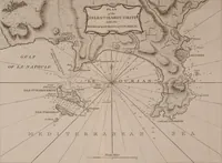 An illustration from Le Petit Neptune français; or, French coasting pilot, for the coast of Flanders, Channel, Bay of Biscay, and Mediterranean. To which is added the coast of Italy from the river Var to Orbitello; with the Gulf of Naples, and the island of Corsica (1793)