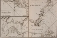 An illustration from Le Petit Neptune français; or, French coasting pilot, for the coast of Flanders, Channel, Bay of Biscay, and Mediterranean. To which is added the coast of Italy from the river Var to Orbitello; with the Gulf of Naples, and the island of Corsica (1793)