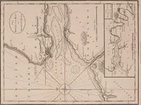 An illustration from Le Petit Neptune français; or, French coasting pilot, for the coast of Flanders, Channel, Bay of Biscay, and Mediterranean. To which is added the coast of Italy from the river Var to Orbitello; with the Gulf of Naples, and the island of Corsica (1793)