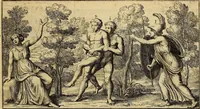 An illustration from Le pitture antiche delle grotte di Roma, e del sepolcro de' Nasonj : disegnate, & intagliate alla similitudine degli antichi originali (1706)