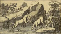 An illustration from Le pitture antiche delle grotte di Roma, e del sepolcro de' Nasonj : disegnate, & intagliate alla similitudine degli antichi originali (1706)