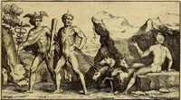 An illustration from Le pitture antiche delle grotte di Roma, e del sepolcro de' Nasonj : disegnate, & intagliate alla similitudine degli antichi originali (1706)