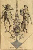 An illustration from Le pitture antiche delle grotte di Roma, e del sepolcro de' Nasonj : disegnate, & intagliate alla similitudine degli antichi originali (1706)