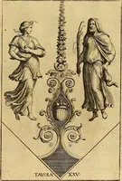 An illustration from Le pitture antiche delle grotte di Roma, e del sepolcro de' Nasonj : disegnate, & intagliate alla similitudine degli antichi originali (1706)