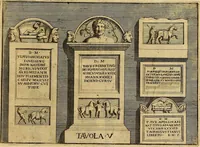 An illustration from Le pitture antiche delle grotte di Roma, e del sepolcro de' Nasonj : disegnate, & intagliate alla similitudine degli antichi originali (1706)