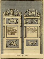 An illustration from Le pitture antiche delle grotte di Roma, e del sepolcro de' Nasonj : disegnate, & intagliate alla similitudine degli antichi originali (1706)