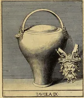 An illustration from Le pitture antiche delle grotte di Roma, e del sepolcro de' Nasonj : disegnate, & intagliate alla similitudine degli antichi originali (1706)