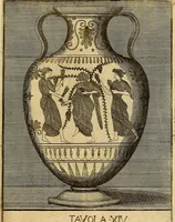 An illustration from Le pitture antiche delle grotte di Roma, e del sepolcro de' Nasonj : disegnate, & intagliate alla similitudine degli antichi originali (1706)