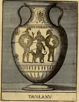An illustration from Le pitture antiche delle grotte di Roma, e del sepolcro de' Nasonj : disegnate, & intagliate alla similitudine degli antichi originali (1706)