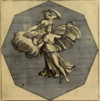 An illustration from Le pitture antiche delle grotte di Roma, e del sepolcro de' Nasonj : disegnate, & intagliate alla similitudine degli antichi originali (1706)