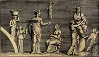 An illustration from Le pitture antiche delle grotte di Roma, e del sepolcro de' Nasonj : disegnate, & intagliate alla similitudine degli antichi originali (1706)