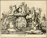An illustration from Le pitture antiche delle grotte di Roma, e del sepolcro de' Nasonj : disegnate, & intagliate alla similitudine degli antichi originali (1706)