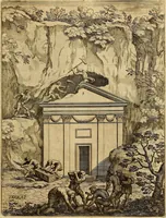 An illustration from Le pitture antiche delle grotte di Roma, e del sepolcro de' Nasonj : disegnate, & intagliate alla similitudine degli antichi originali (1706)