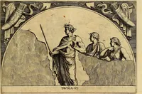 An illustration from Le pitture antiche delle grotte di Roma, e del sepolcro de' Nasonj : disegnate, & intagliate alla similitudine degli antichi originali (1706)