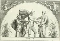 Picture 10 of 39 from Le pitture antiche del sepolcro de Nasonii nella Via Flaminia : disegnate, ed intagliate alla similitudine degli antichi originali (1680), leaf 36