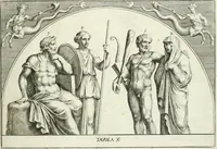 Picture 13 of 39 from Le pitture antiche del sepolcro de Nasonii nella Via Flaminia : disegnate, ed intagliate alla similitudine degli antichi originali (1680), leaf 42