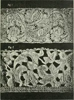An illustration from Le poinct de France et les centres dentelliers au XVIIe et au XVIIIe siècles; ouvrage orné de quarante-trois illustrations (1905)