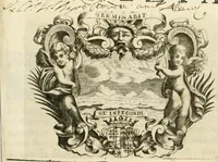 An illustration from Le pompe funebri celebrate da' Signori Accademici Infecondi di Roma per la morte dell'illustrissima Signora Elena Lucrezia Cornara Piscopia accademica, detta l'Inalterabile (1686)