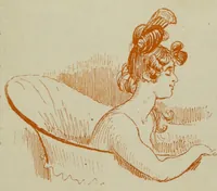 An illustration from Le Portefeuille d'un très vieux garçon (1885)