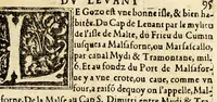 An illustration from Le portulan contenant la description tant des mers du Ponent despuis le destroict de Gibeltar iusques a la Schiuse en Flandres, que de la mer Mediterranée, ou du Leuant, (1577)