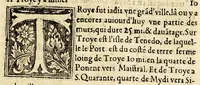 An illustration from Le portulan contenant la description tant des mers du Ponent despuis le destroict de Gibeltar iusques a la Schiuse en Flandres, que de la mer Mediterranée, ou du Leuant, (1577)