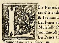 An illustration from Le portulan contenant la description tant des mers du Ponent despuis le destroict de Gibeltar iusques a la Schiuse en Flandres, que de la mer Mediterranée, ou du Leuant, (1577)