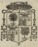 An illustration from Le povvoir et commission de Monseignevr l'illvstrissime & reuerendissime Cardinal de Plaisance, legat deputé par le S. Siege Apostolique au Royaume de France. (1592)