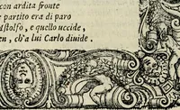 An illustration from Le prime imprese del conte Orlando (1572)