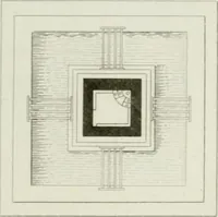 An illustration from Le propriétaire architecte : contenant des modèles de maisons de ville et de campagne, de fermes, orangeries, portes, puits, fontaines, etc. : ainsi qu'un traité d'architecture et de construction renferment le résumé desnouvelles découvertes relatives aux constructions : ouvrage utile aux architects, aux ingénieurs, aux entrepreneurs et principalement aux personnes qui veulent diriger elles-mêmes leurs ouvriers (1827)