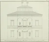 Picture 72 of 120 from Le propriétaire architecte : contenant des modèles de maisons de ville et de campagne, de fermes, orangeries, portes, puits, fontaines, etc. : ainsi qu'un traité d'architecture et de construction renferment le résumé desnouvelles découvertes relatives aux constructions : ouvrage utile aux architects, aux ingénieurs, aux entrepreneurs et principalement aux personnes qui veulent diriger elles-mêmes leurs ouvriers (1827), leaf 202