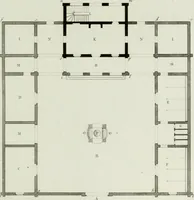 An illustration from Le propriétaire architecte : contenant des modèles de maisons de ville et de campagne, de fermes, orangeries, portes, puits, fontaines, etc. : ainsi qu'un traité d'architecture et de construction renferment le résumé desnouvelles découvertes relatives aux constructions : ouvrage utile aux architects, aux ingénieurs, aux entrepreneurs et principalement aux personnes qui veulent diriger elles-mêmes leurs ouvriers (1827)