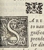 An illustration from Le prose di M. Pietro Bembo : nelle qvali si ragiona della volgar lingua : scritte al Cardinal de' Medici, che poi fu creato a Sommo Pontefice, & detto papa Clemente VII : divise in tre libri, e di nvovo aggionte le postille nel margine, e reuiste con somma diligenza da M. Lodouico Dolce (1561)